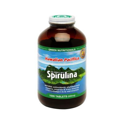 Green Nutritionals by MicrOrganics Hawaiian Pacifica Spirulina 500mg 1000t